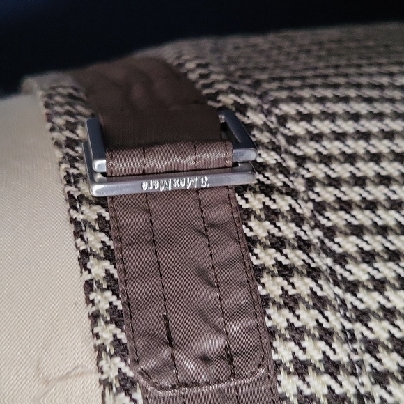 maxmara cotton linen houndstooth skirt size 11 - Picture 2 of 8